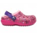 Crocs classic lined graphic clog K candy pink-peony